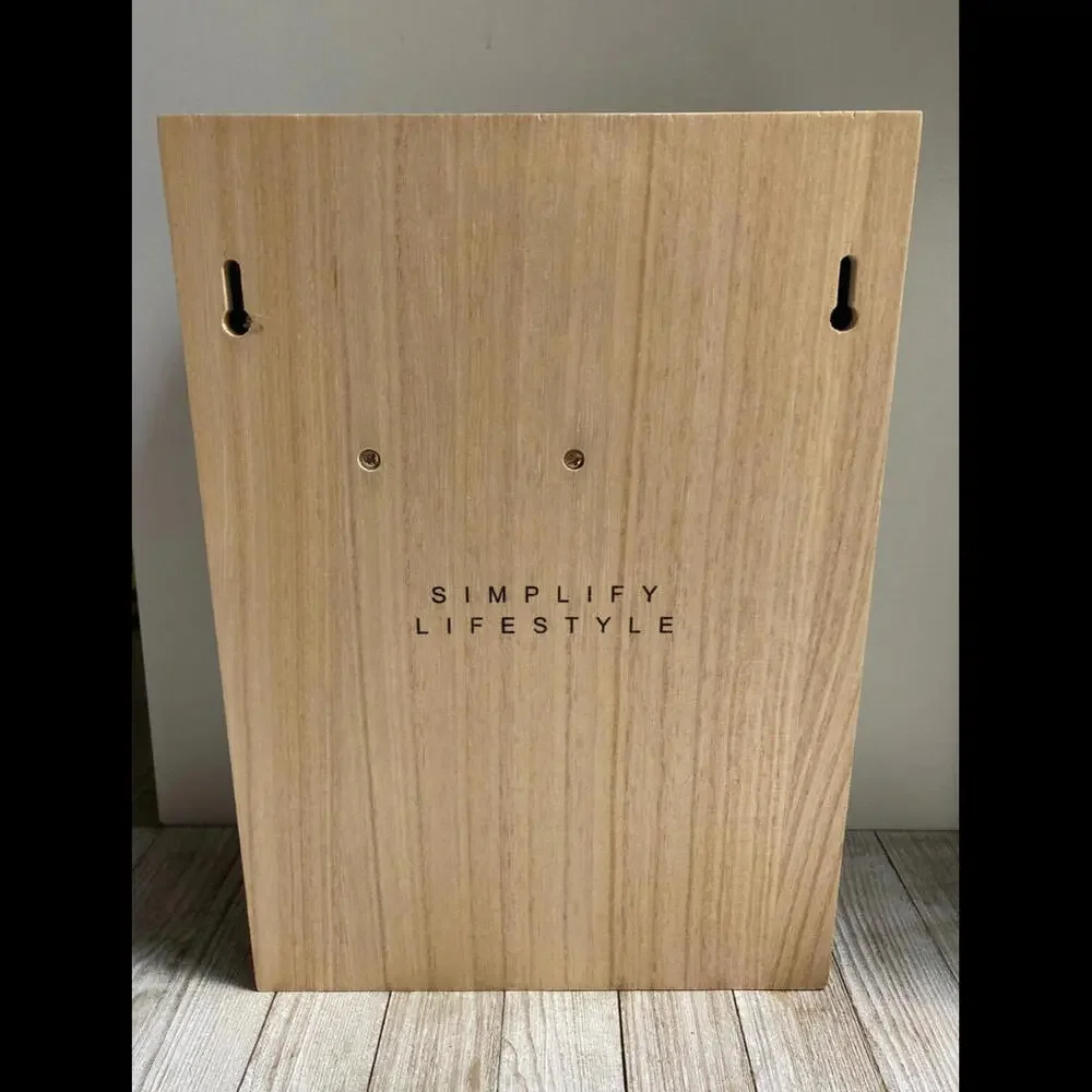 Hair Dryer Holder - Wood Wall Box To Store and Hide Your Bathroom Blow Dryer